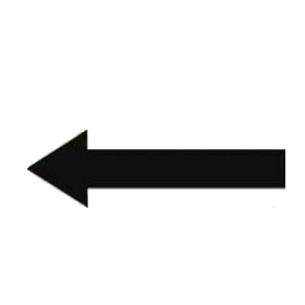 Directional Arrow Self-adhesive 21" x 1 1/2" wide. 