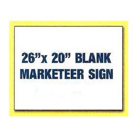 Blank 26" x 20" Poly Marketeer