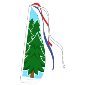 Christmas Feather Flag