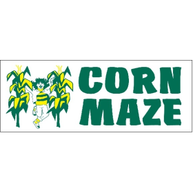 Corn Maze 3' x 8' Economy Banner