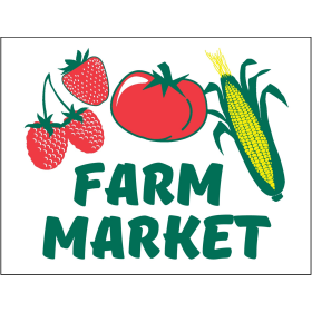 Farm Market 26" x 20" Poly Marketeer