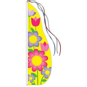 Flowers Feather Flag 