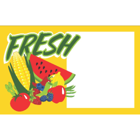 Fresh 5" x 8.5" Price Card 100/pack