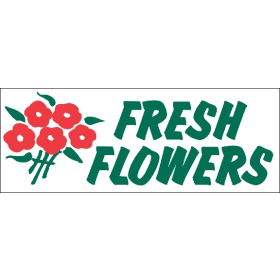 Fresh Flowers 3' x 8' HD Banner