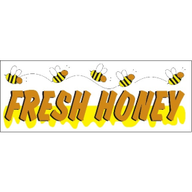 Fresh Honey 3' x 8' Economy Banner