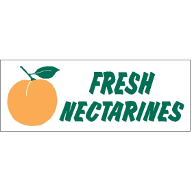 Fresh Nectarines 3' x 8' Economy Banner