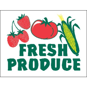 Fresh Produce 26" x 20" Poly Marketeer