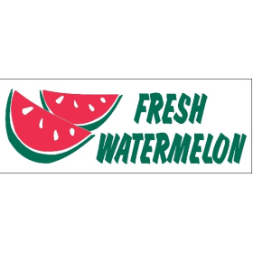 Fresh Watermelon 3' x 8' HD Banner