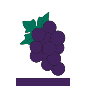 Grapes Ex Flag 28" x 44"