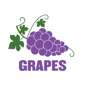 Grapes 26" x 20" Poly Marketeer