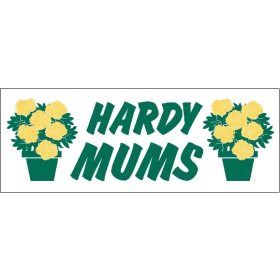Hardy Mums 3'x 8' HD Banner