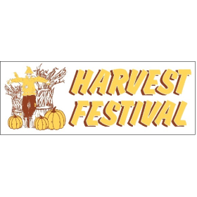 Harvest Festival 3' x 8' Economy Banners