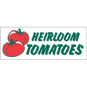 Heirloom Tomatoes 3' x 8' HD Banner
