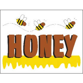 Honey 26" x 20" Poly Marketeer