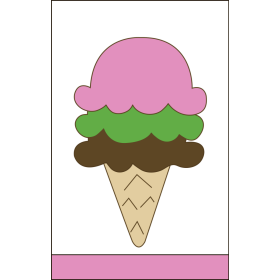 Ice Cream Ex Flag 28" x 44"