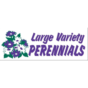 Large Variety Perennials 3' x 8' Economy Banner