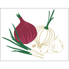 Onion & Garlic 26" x 20" Poly Marketeer