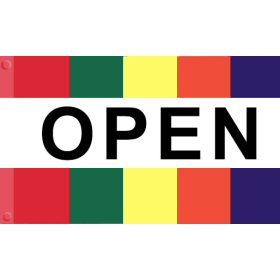 Open Horizontal Ex Flag 28" x 44"