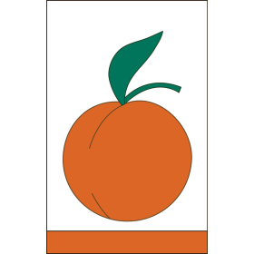 Peach Ex Flag 28" x 44"
