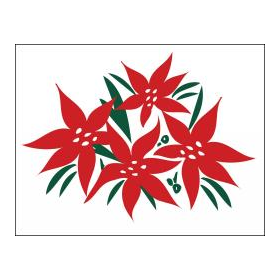 Poinsettias 26" x 20" Poly Marketeer