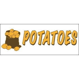 Potatoes 3' x 8' HD Banner