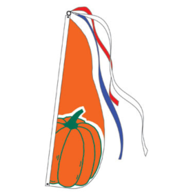 Pumpkin Feather Flag