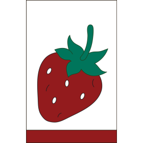 Strawberry Ex Flag 28" x 44"