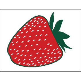 Strawberry 26" x 20" Poly Marketeer