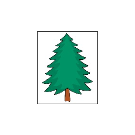 Christmas Tree 13" x 17" Card Stock Road Sign (Minimum 10 to order) 